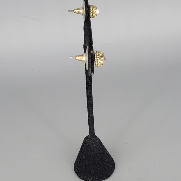 Zara Goldtone Multichain and Stud Earrings Set - Picture 8 of 10